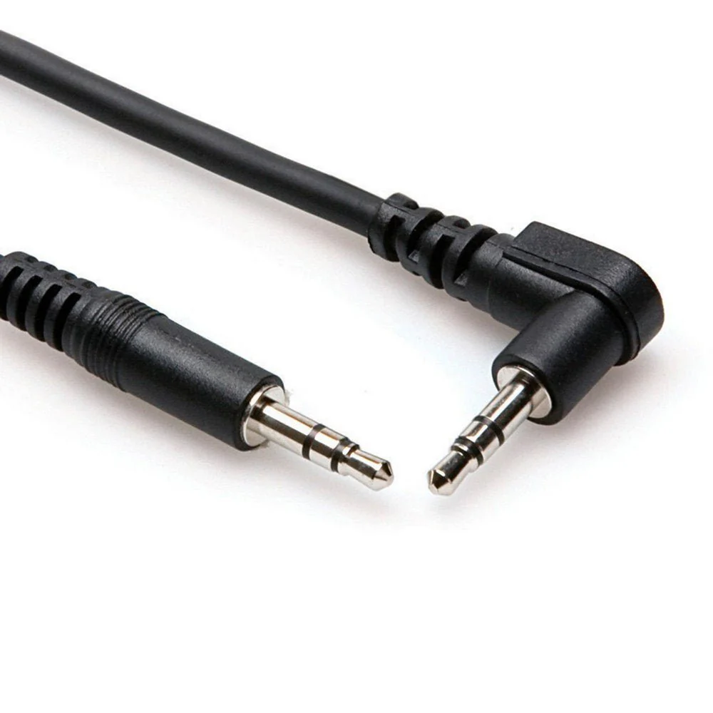 Hosa CMM103R Stereo Interconnect 3.5mm TRS To RIGHT-ANGLE 3.5mm TRS 3 Ft / 0.9m - Image 4