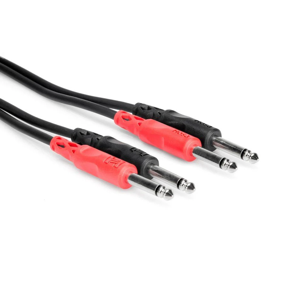Hosa CPP206 Stereo Interconnect Dual 1/4 Straight TS To Same 6 M - Image 2