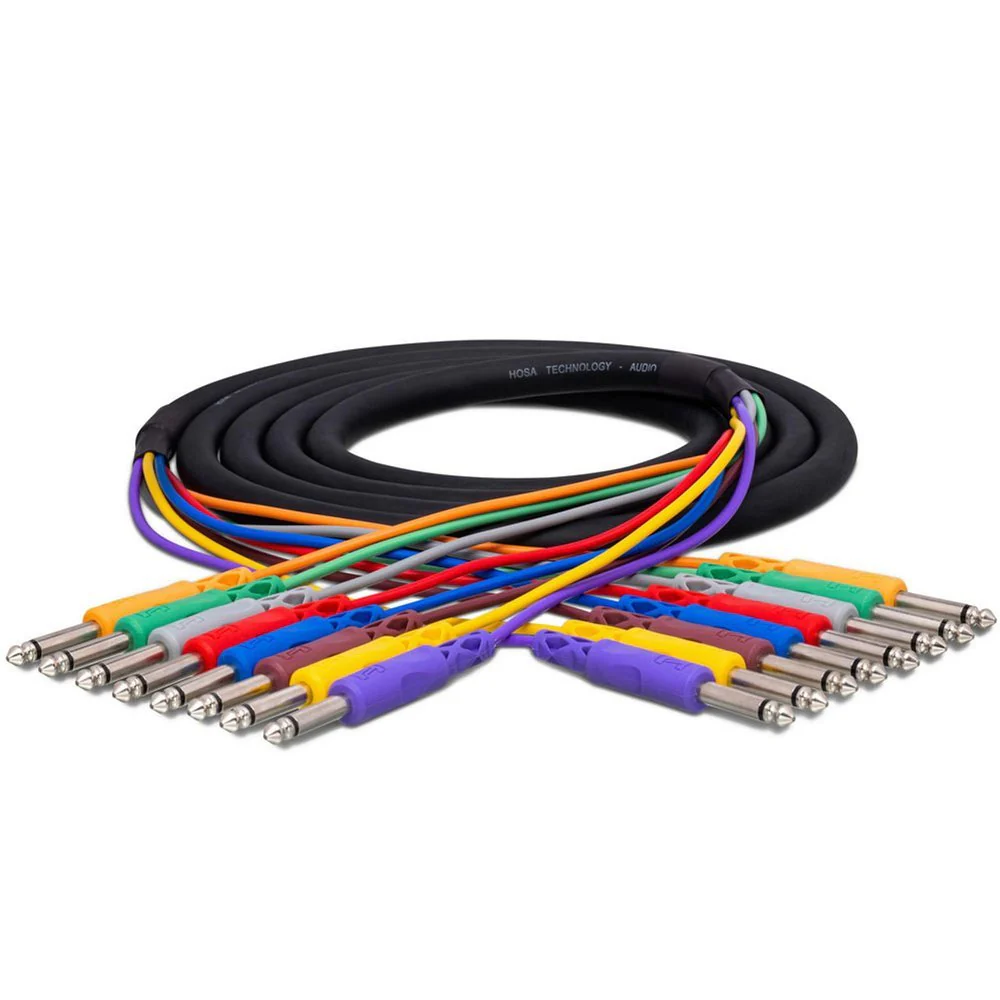 Hosa CPP802 Unbalanced Snake 1/4" Straight TS To Same 2 M