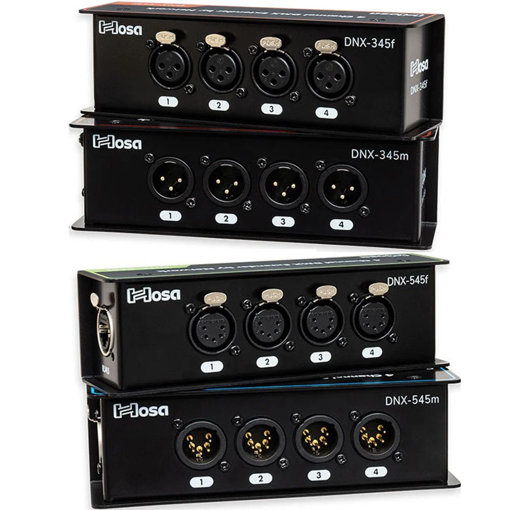 Hosa DNX545M 5 Pin DMX Extender XLR Male To CAT Network RJ45 - Image 4