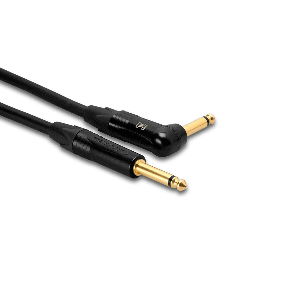 Hosa EDGE CGK015R Neutrik Guitar Cable RIGHT-ANGLE To Straight 15 FT / 4.5 M - Image 2