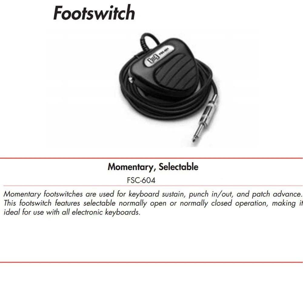 Hosa FSC604 Momentary Footswitch Selectable - Image 2