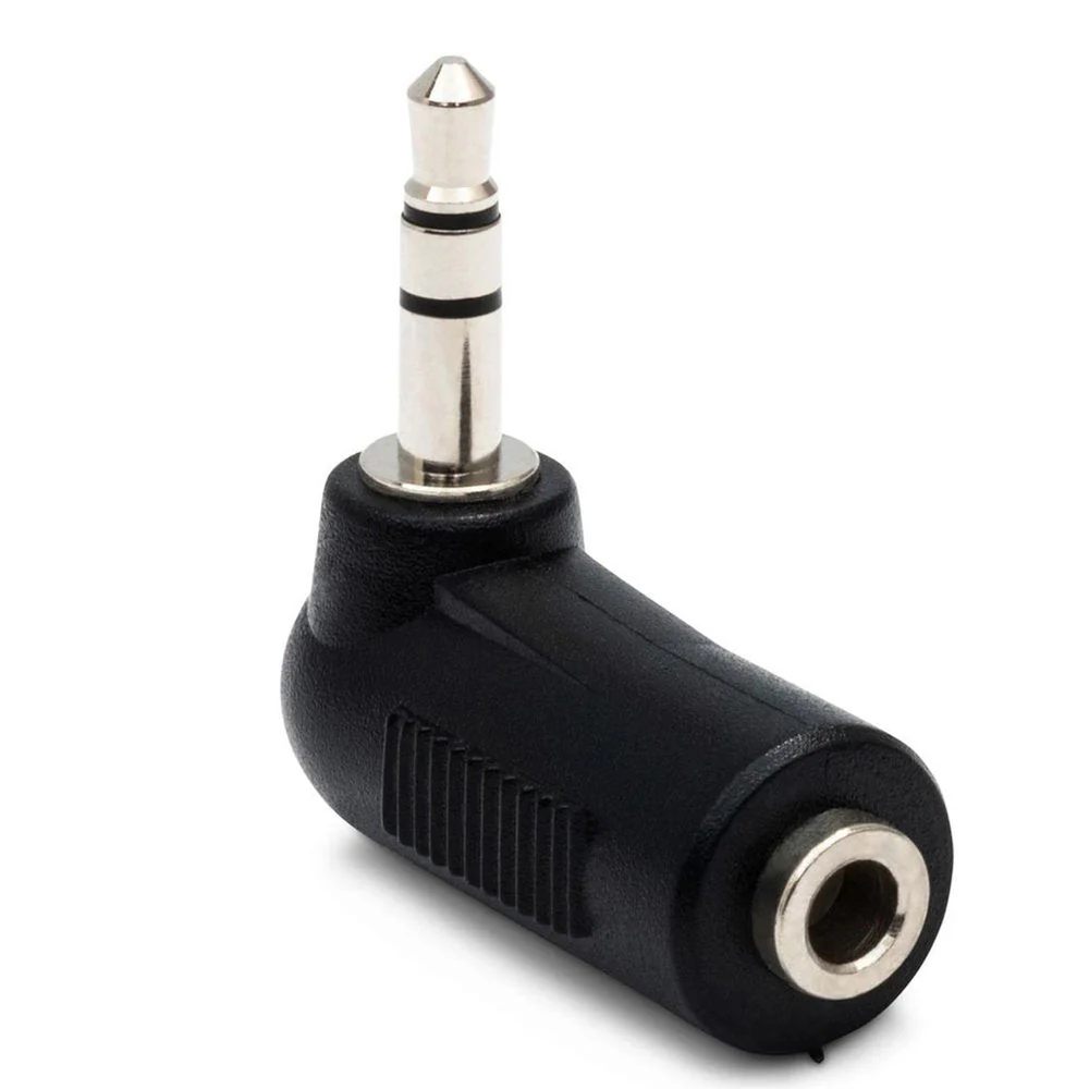 Hosa GMP272 RIGHT-ANGLE 3.5mm TRS To 3.5mm TRS Adapter