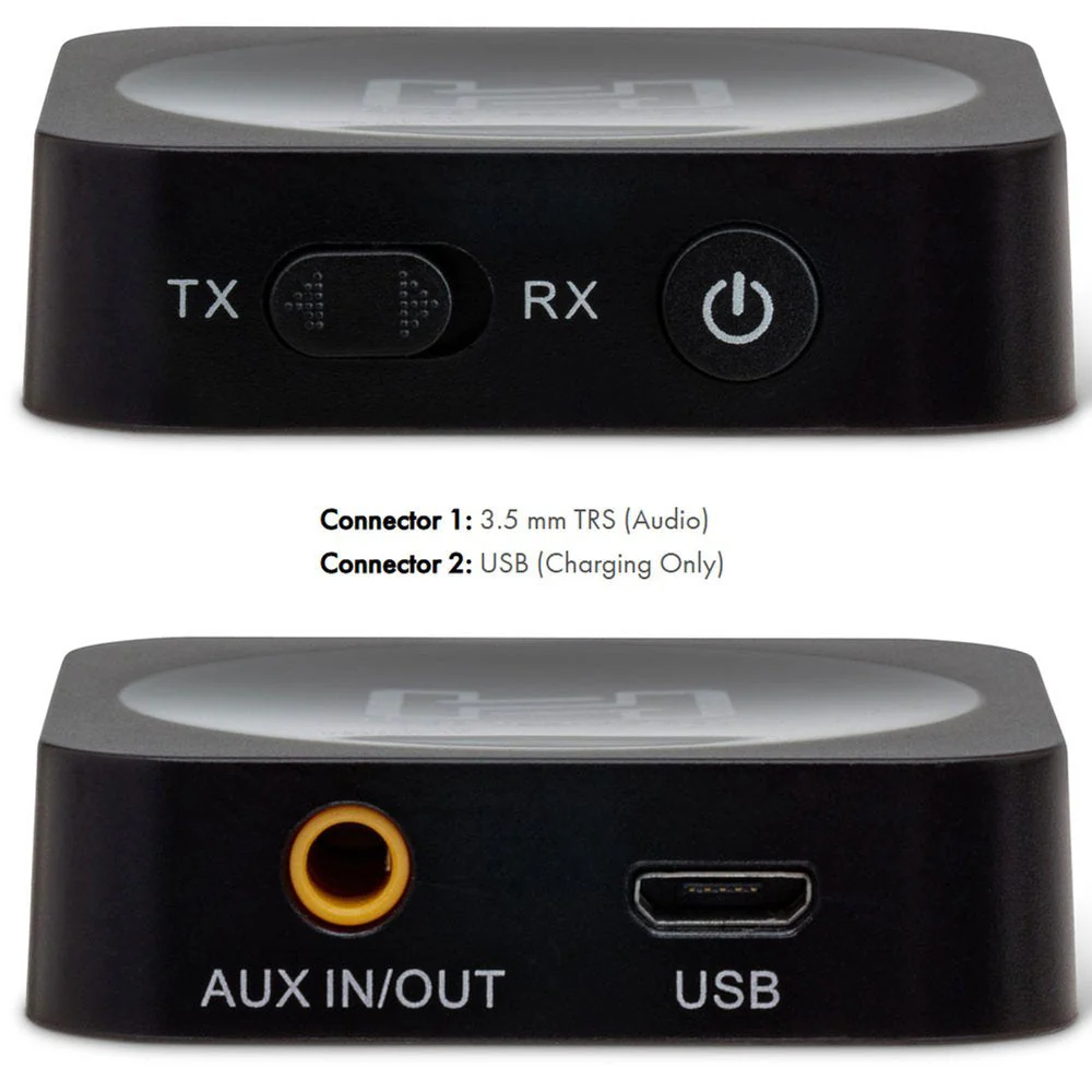Hosa IBT402 Bluetooth Drive Wireless Audio Transmitter / Receiver Stereo 3.5mm TRS Jack - Image 2
