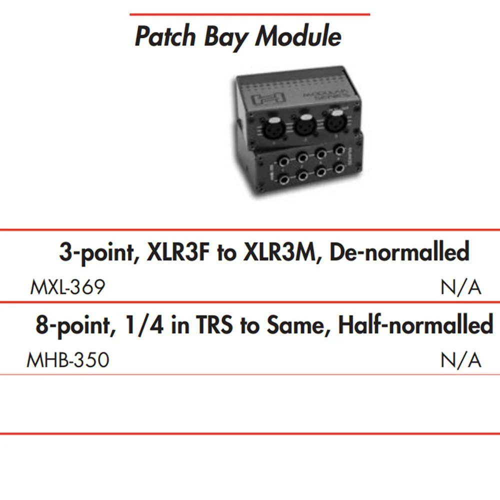 Hosa MHB350 Patch Bay Module 8-POINT 1/4" TRS To Same - Image 4