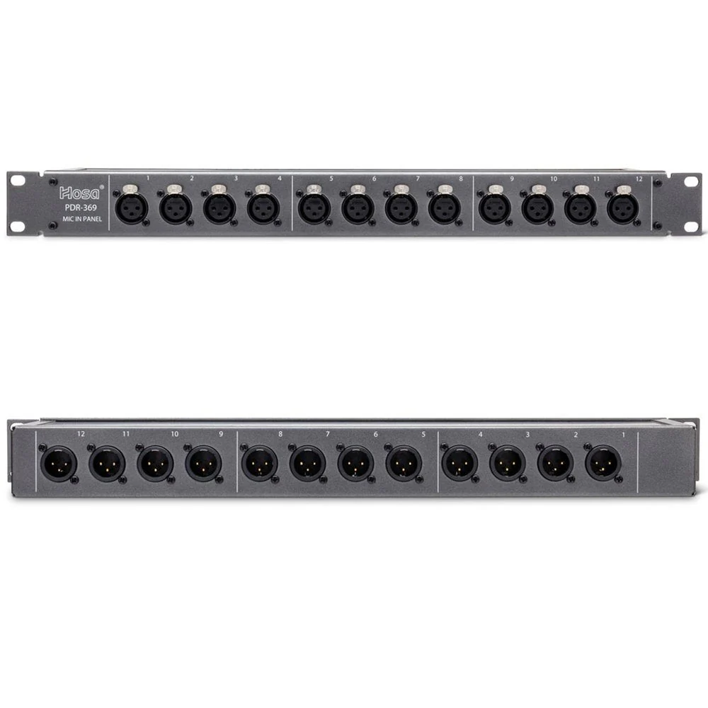Hosa PDR369 12x XLR Patch Bay Rack - Image 2