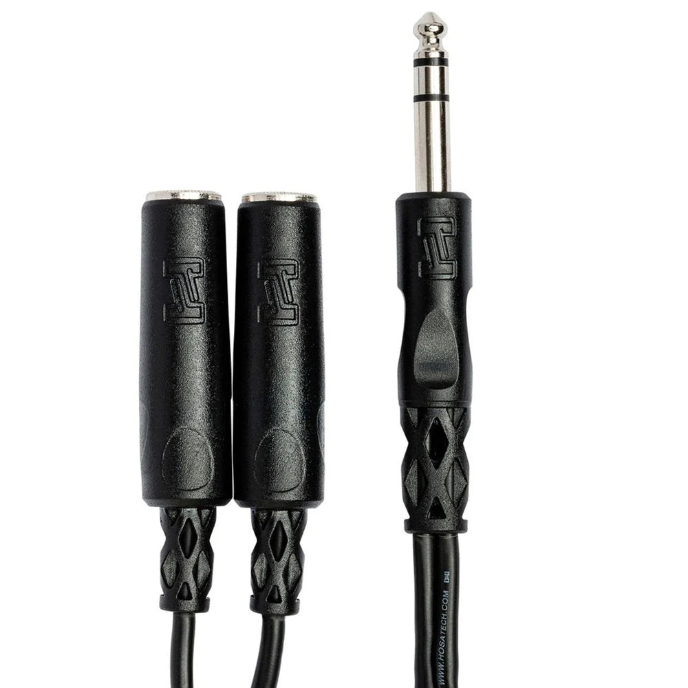 Hosa YPP111 Signal Duplicate Y-Cable Adapter 1/4" TS To Dual 1/4" TS Female - Image 3