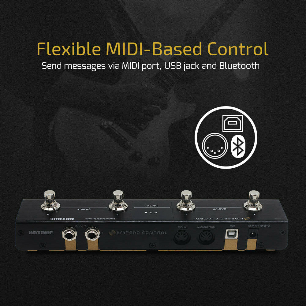 Hotone Ampero Control Compact Fully Programmable Bluetooth MIDI Controller - Image 3