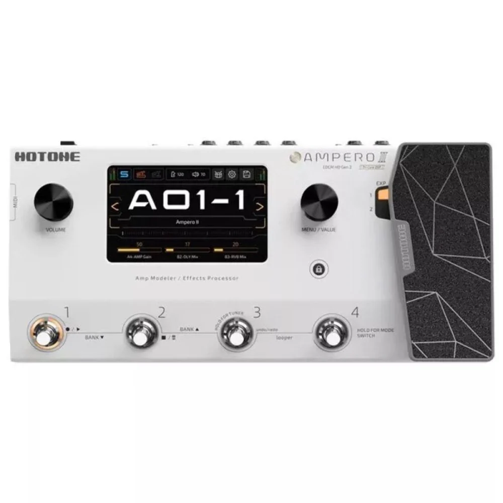 Hotone AMPERO II GEN 2 Tri-Core DSP Next Gen Amp Modeller & Multi Effects Processor w/ ToneCatch