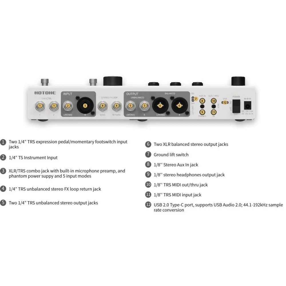 Hotone AMPERO II STAGE Tri-Core DSP Amp Modeller & Multi Effects Processor - Image 11
