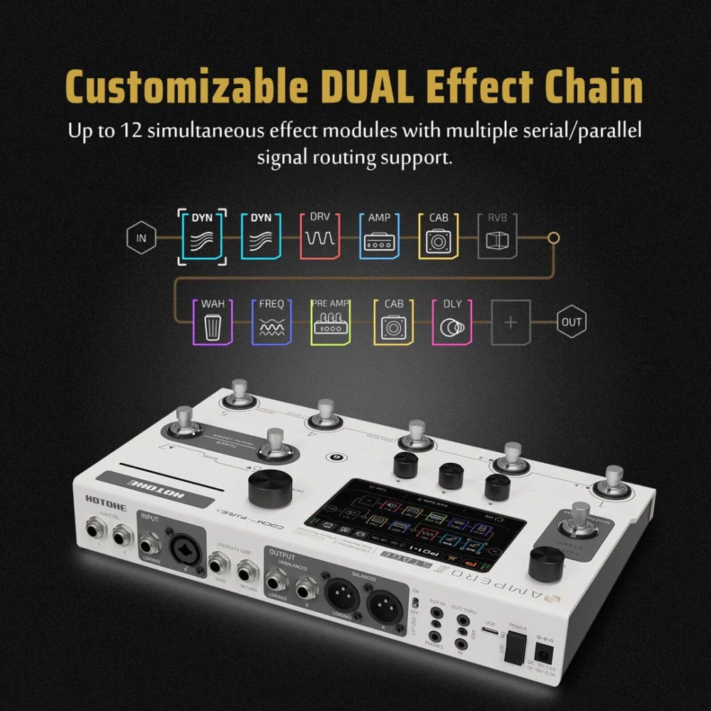 Hotone AMPERO II STAGE Tri-Core DSP Amp Modeller & Multi Effects Processor - Image 6