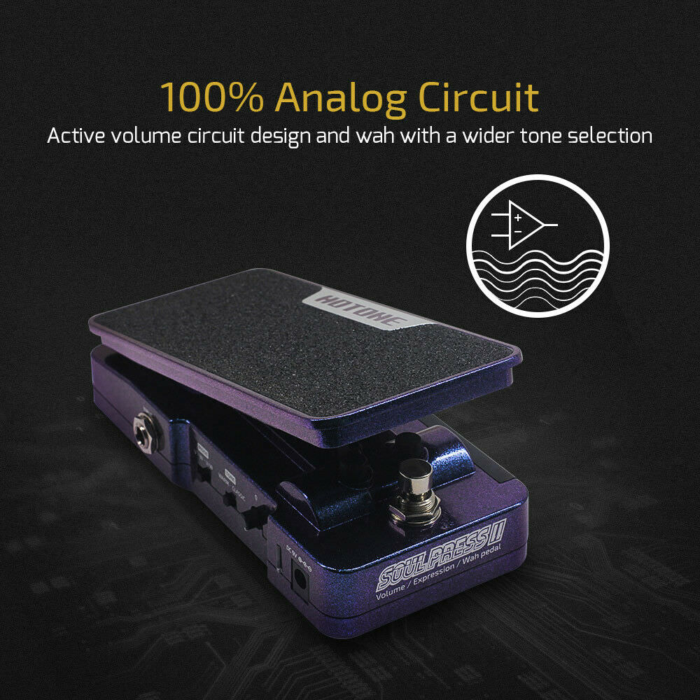 Hotone Soul Press II 4-in-1 Volume, Expression & Wah Pedal - Image 4
