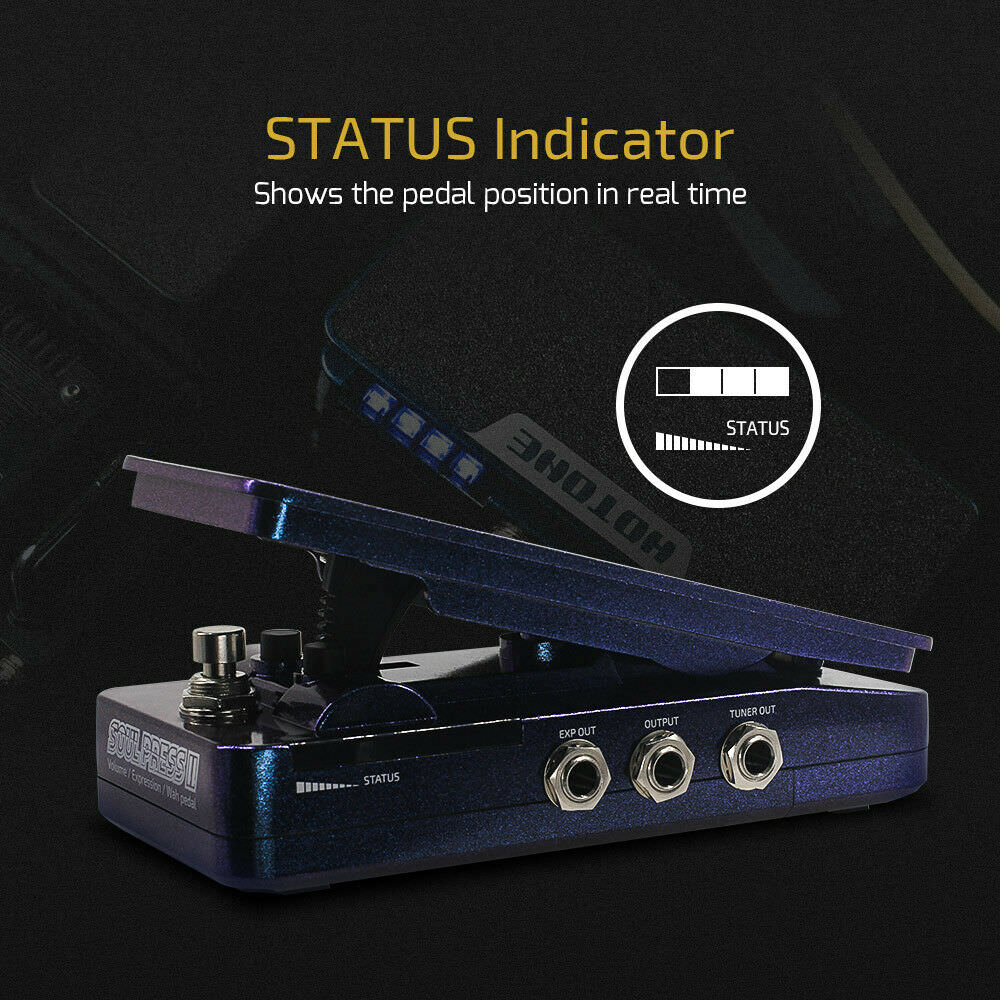 Hotone Soul Press II 4-in-1 Volume, Expression & Wah Pedal - Image 5