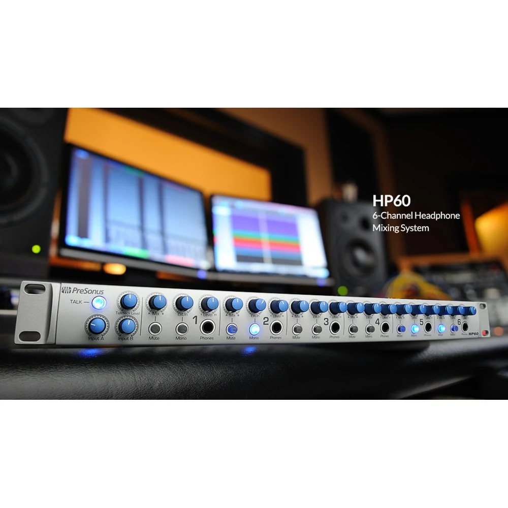 PreSonus HP60 6 Ch Headphone Amp / Mixing System - Image 2