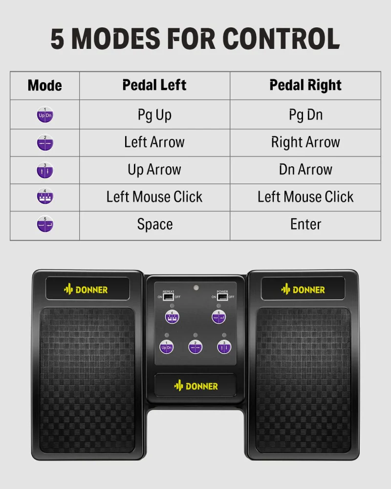 Donner Wireless Page Turner Bluetooth Page Turner - Image 3