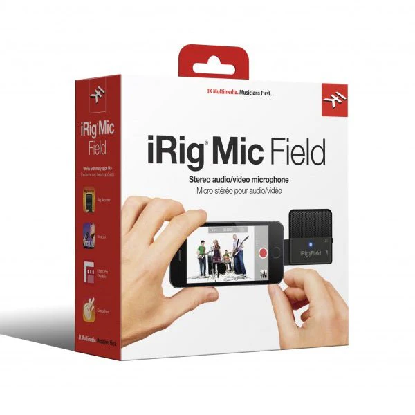 IK Multimedia iRig Mic Field 24bit Stereo Condenser Microphone for iOS Device