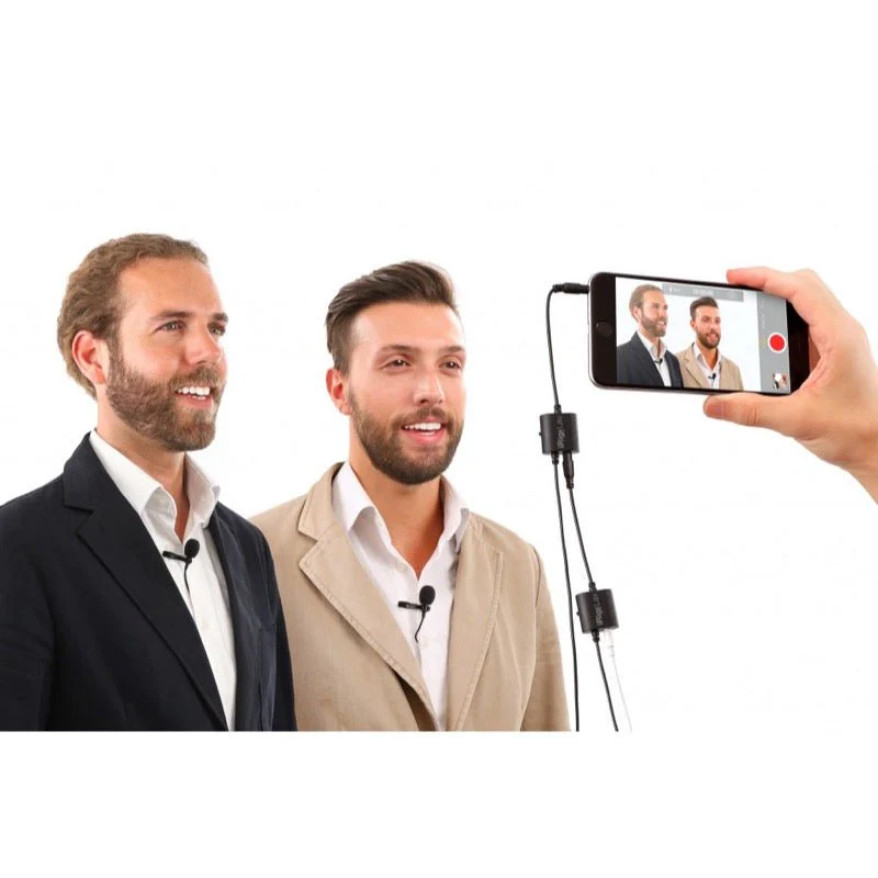 IK Multimedia iRig Mic Lav Double Lavalier Mic w/ Built-In Monitoring - Image 9