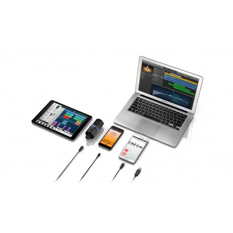 IK Multimedia iRig Mic Studio iOS/USB Condenser Mic Black - Image 5