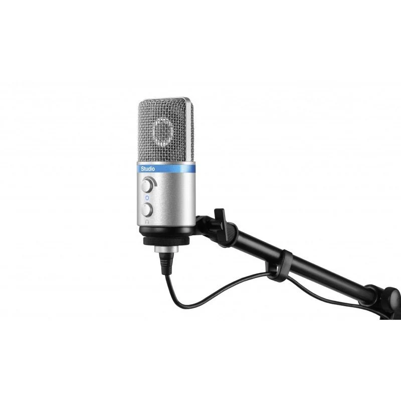 IK Multimedia iRig Mic Studio iOS/USB Condenser Mic Silver - Image 3