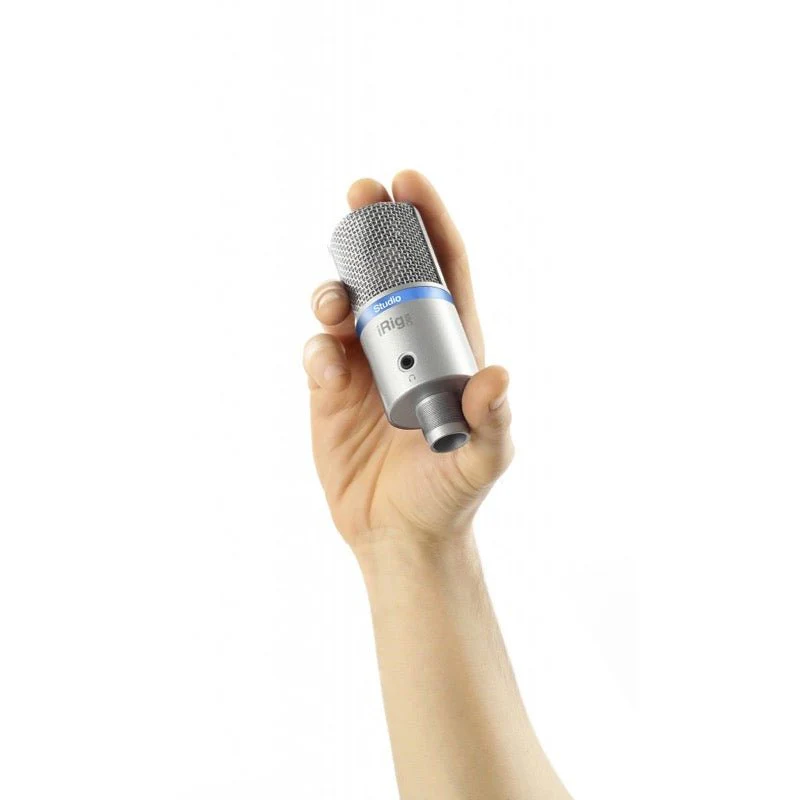 IK Multimedia iRig Mic Studio iOS/USB Condenser Mic Silver - Image 4
