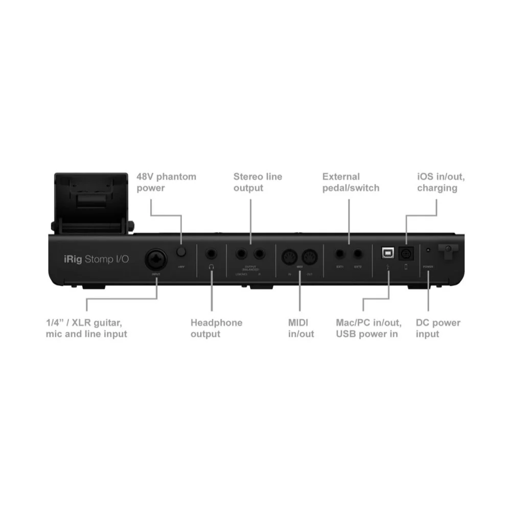 IK Multimedia iRig Stomp I/O BUNDLE w/ Amplitube 5 SE &  USB Pedalboard Controller /Audio Interface - Image 5