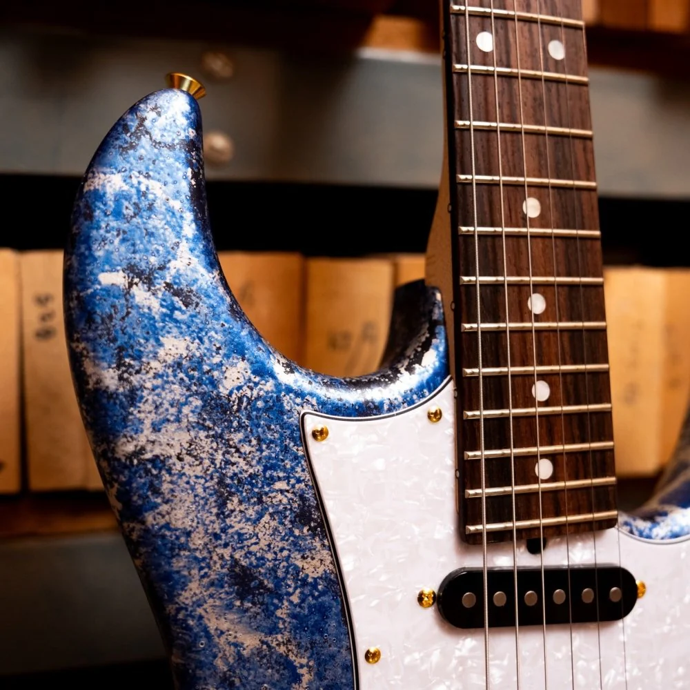 James Tyler JTG-MK1 Modern HSS Axe Blue Milky Way - Image 15