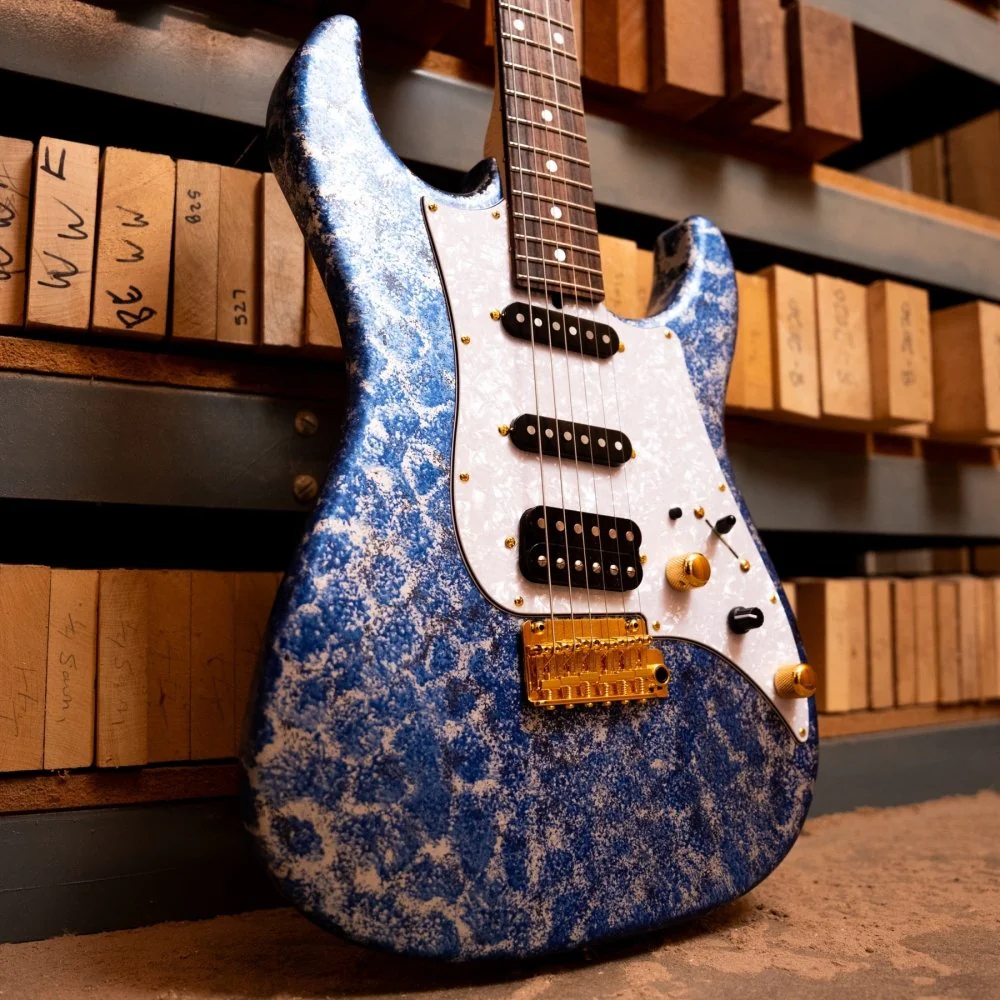 James Tyler JTG-MK1 Modern HSS Axe Blue Milky Way - Image 2