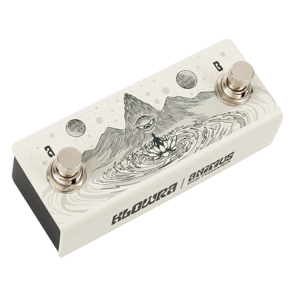 Klowra ANIMUS Horizontal Universal Dual Momentary Footswitch w/ TRS Map Toggle Switch - Image 14