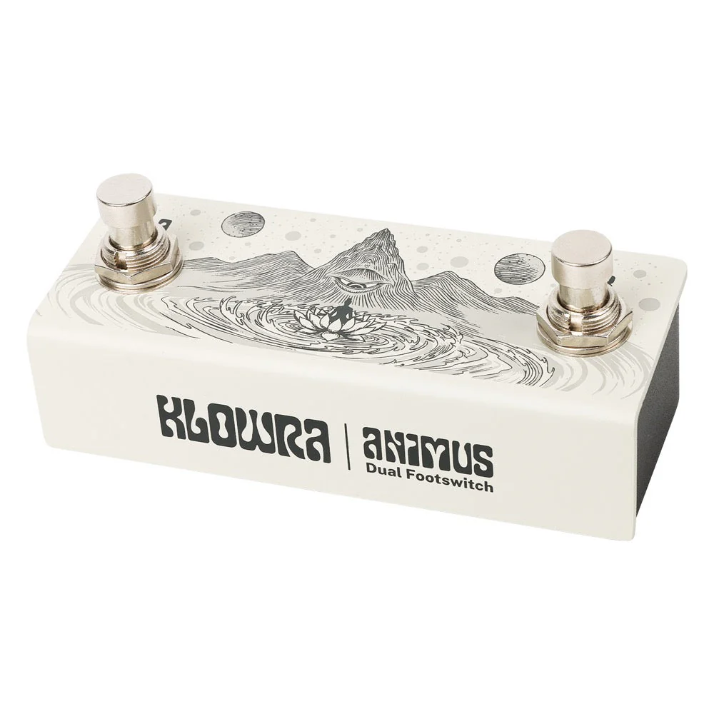 Klowra ANIMUS Horizontal Universal Dual Momentary Footswitch w/ TRS Map Toggle Switch - Image 15