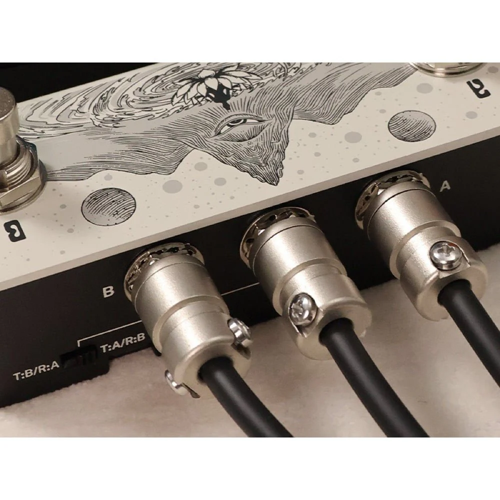 Klowra ANIMUS Horizontal Universal Dual Momentary Footswitch w/ TRS Map Toggle Switch - Image 3