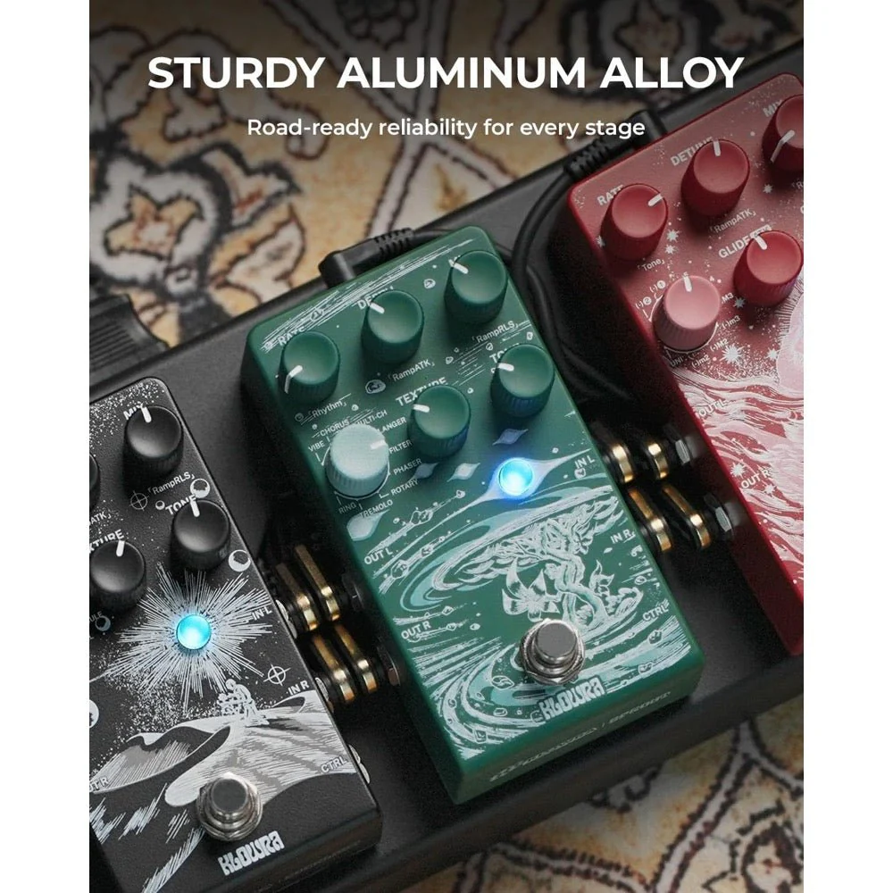 Klowra SPROUT 9-Mode Stereo Modulation Pedal w/ Studio-Grade 32-Bit DSP - Image 9