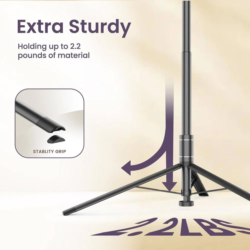 KraftGeek Capsule Foldable Music Stand Combo Pack Stand, Carry Bag, Stand Light & iPad Tablet Mount - Image 14