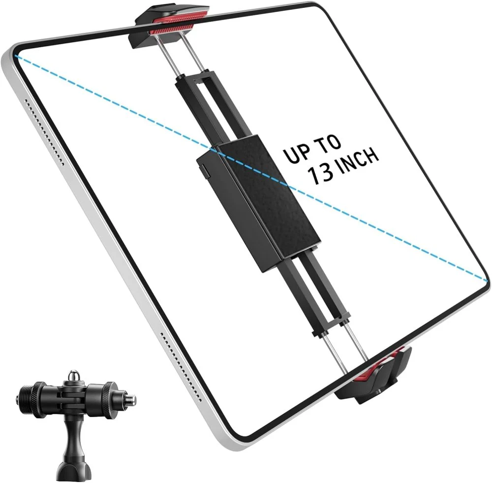 KraftGeek Capsule Foldable Music Stand Combo Pack Stand, Carry Bag, Stand Light & iPad Tablet Mount - Image 3