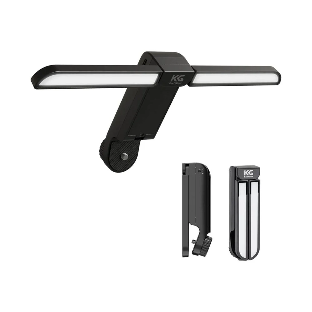 KraftGeek Capsule Foldable Music Stand Combo Pack Stand, Carry Bag, Stand Light & iPad Tablet Mount - Image 5
