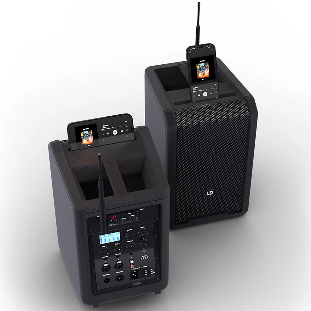 LD Systems ANNY8 HHDB5 Portable Battery-Powerered Loudspeaker w/ Wireless Mic (584-608 Mhz) - Image 3