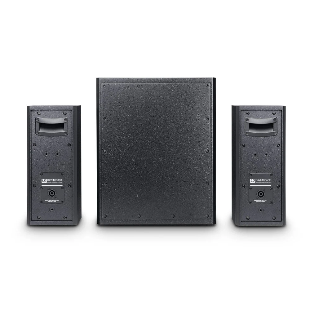 LD Systems DAVE 8 Roadie Portable Active PA w/ 3Ch mixer Black - Image 2