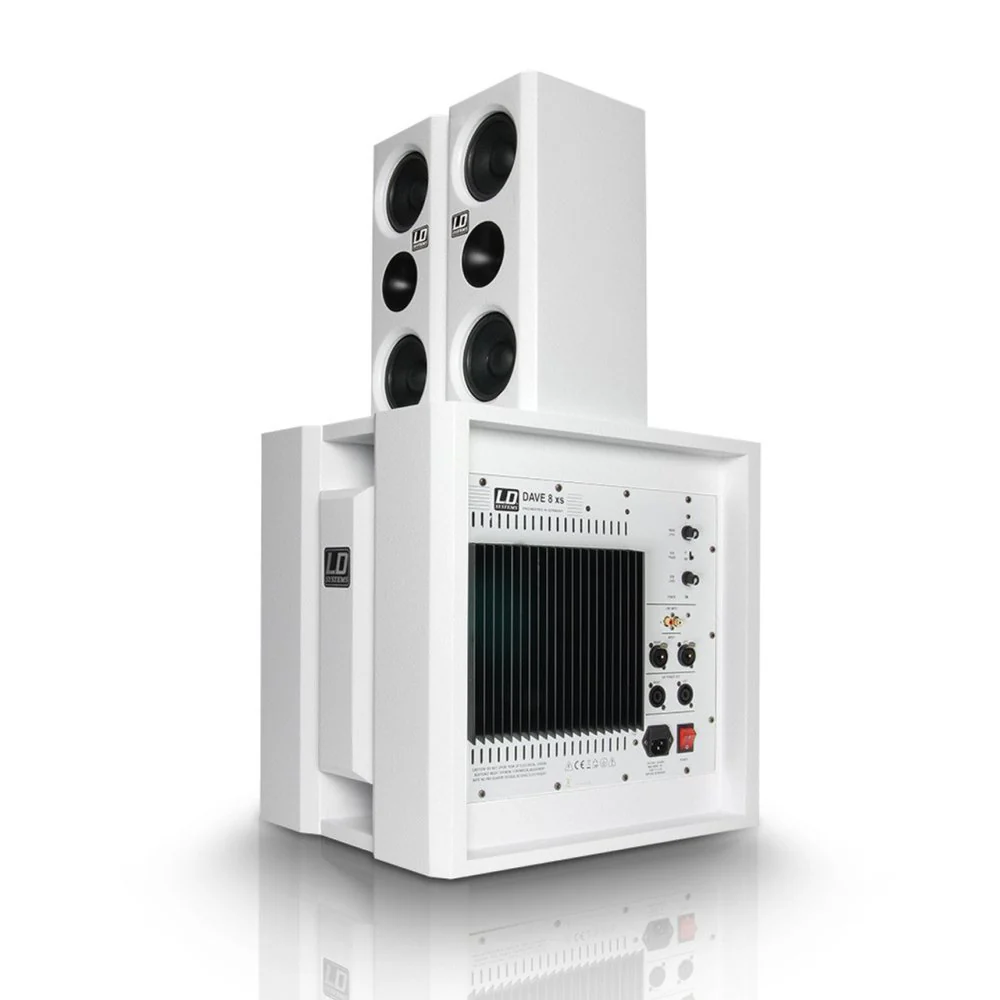 LD Systems DAVE 8 XS Compact Active PA System White - Image 5