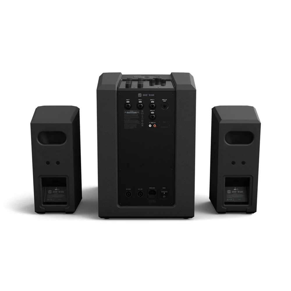LD Systems DAVE 10 G4X Compact Powered 10" Sub w/ Dual 4" Satellites - Image 3