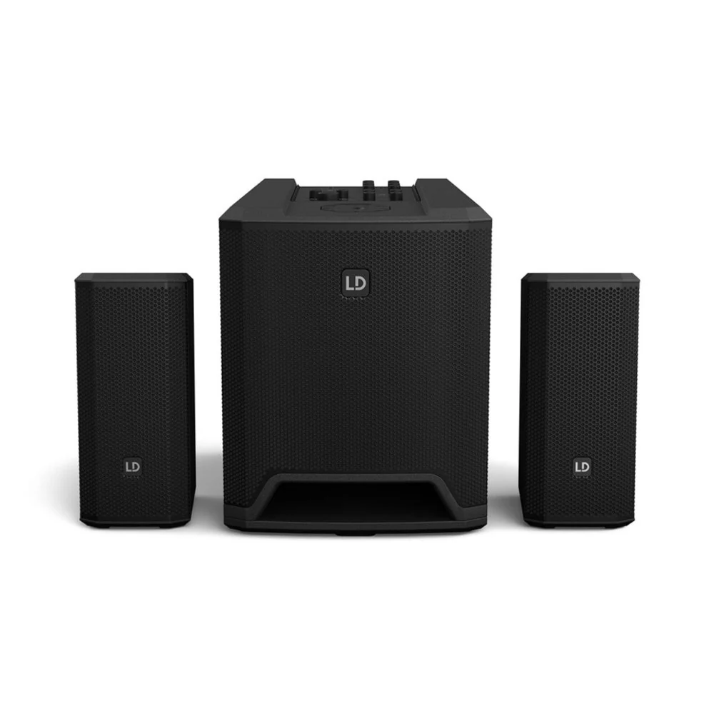 LD Systems DAVE 10 G4X Compact Powered 10" Sub w/ Dual 4" Satellites - Image 4