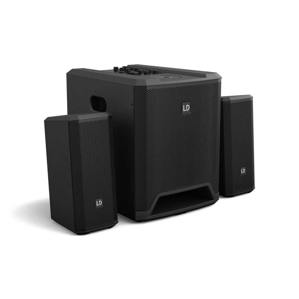 LD Systems DAVE 10 G4X Compact Powered 10" Sub w/ Dual 4" Satellites - Image 5