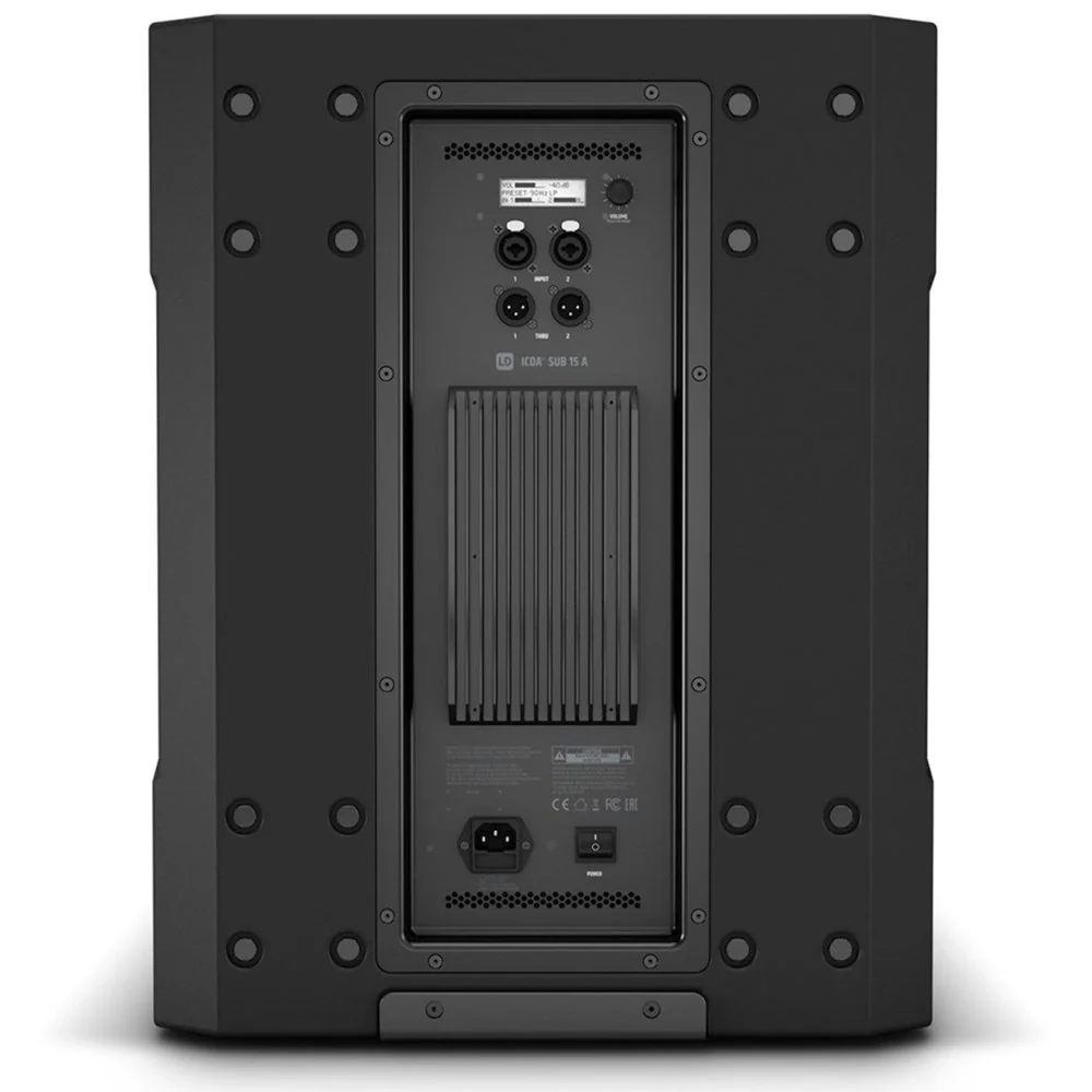 LD Systems ICOA SUB 15A 1600W 15" Active Subwoofer - Image 4