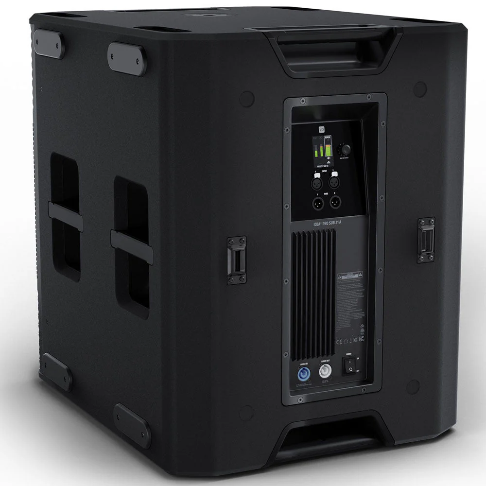 LD Systems ICOA Pro SUB 21A 136db SPL 3000W PEAK 21" Powered Subwoofer w/ 4.5" Voice Coil & DSP - Image 4