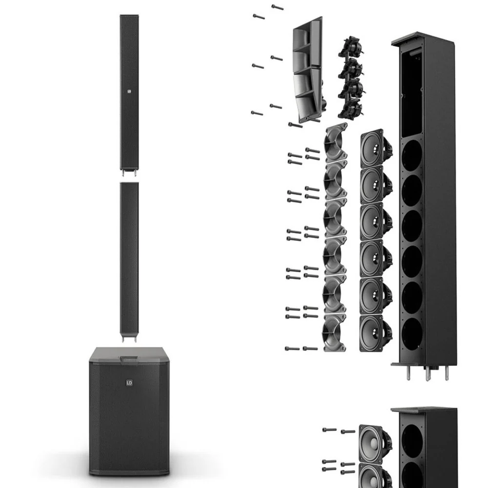 LD Systems MAUI 44 G2 3000W Column PA Speaker (Black) - Image 3