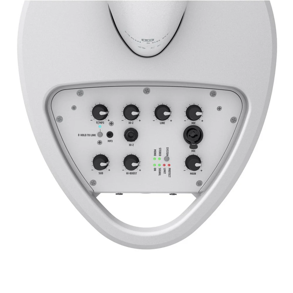 LD Systems MAUI 5 GO 100 Battery Powered Portable Column PA System w/ Built-in Mixer & Bluetooth White - Image 3