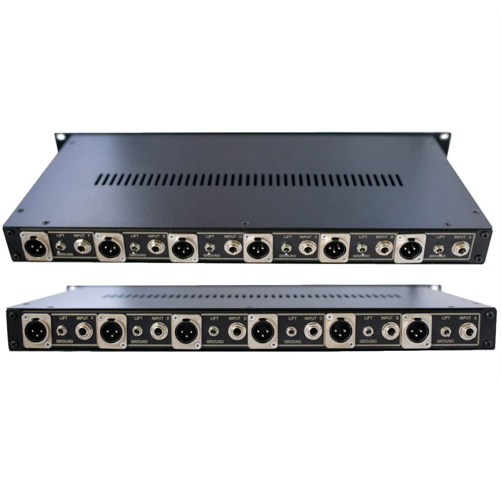 Pinstripe Pedals LE-6 Six Channel DI Rack w/ Jensen Transformers - Image 3