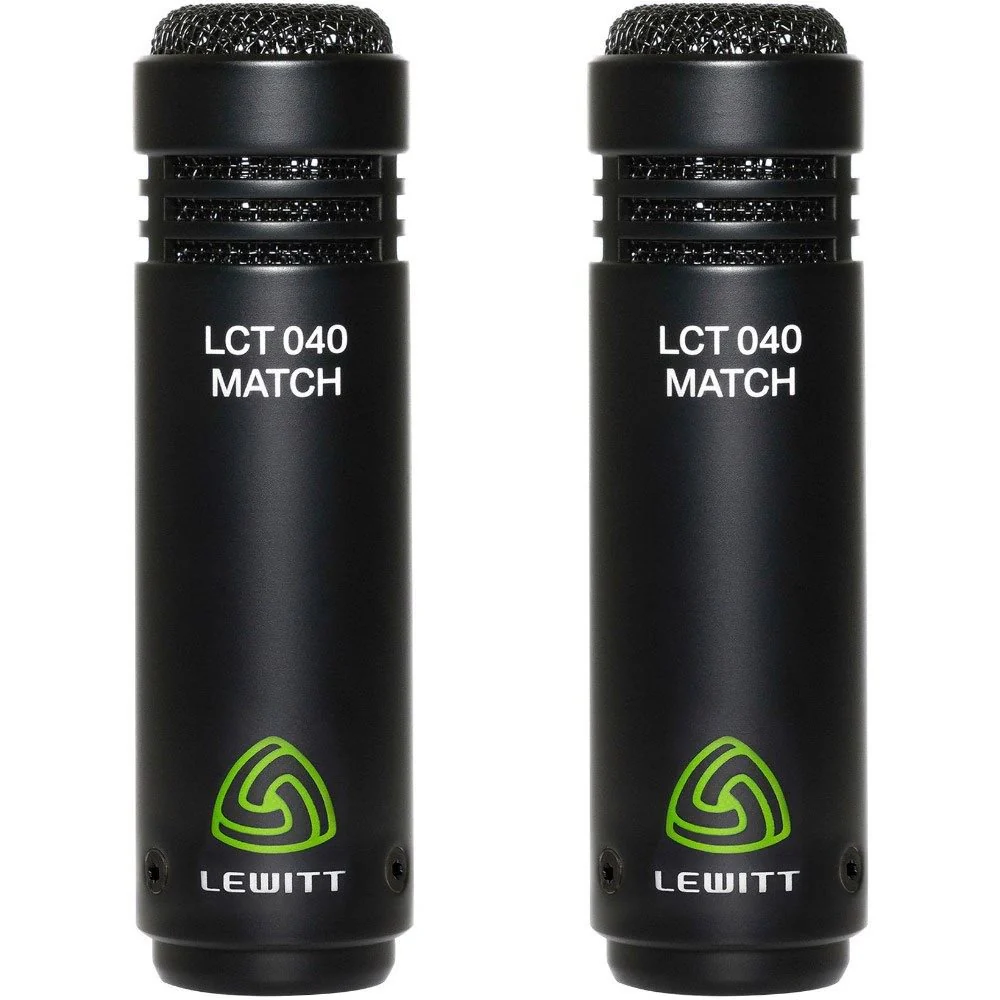 Lewitt LCT 040 MATCH Pair Small Diaphram Condenser Mics Matched Pair
