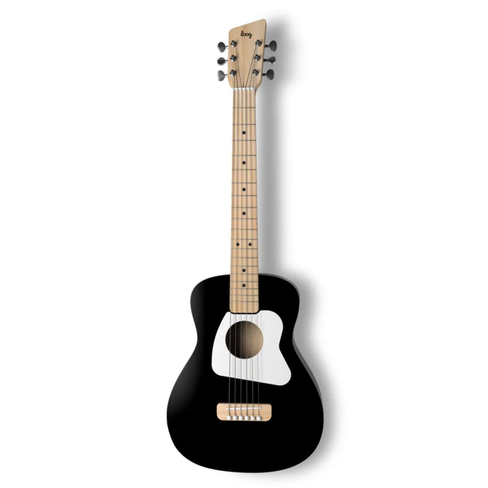Loog Pro VI Acoustic Guitar w/ Chord Diagrams Flash Cards Loog Learning App Pink - Image 8