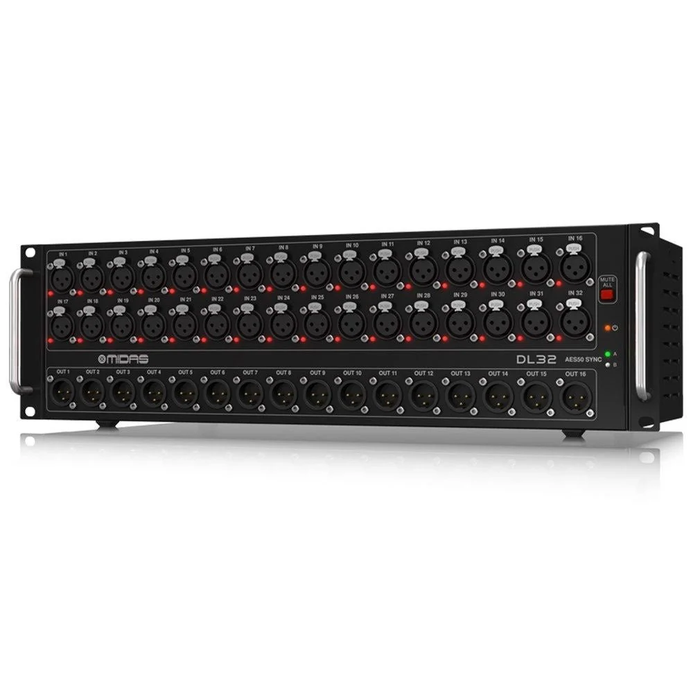 Midas DL32 32-In/16-Out Stage Box w/ 32x Midas Mic Pres, Ultranet & ADAT Interfaces - Image 3
