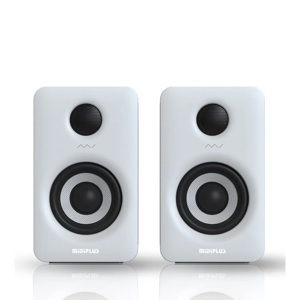 MIDIPLUS MI3 MK2 Nearfield Studio Monitors w/ Bluetooth PAIR White