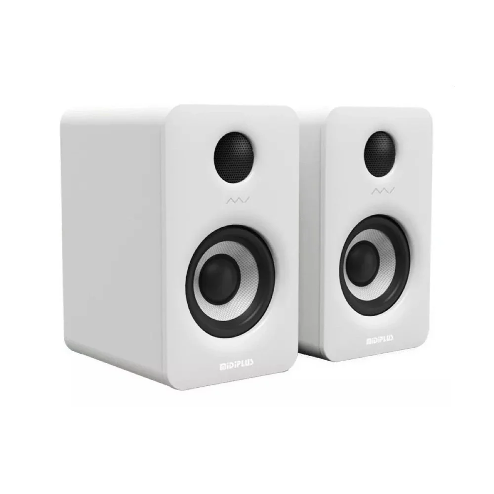 MIDIPLUS MI5 MK2 Nearfield Studio Monitors w/ Bluetooth PAIR White - Image 2